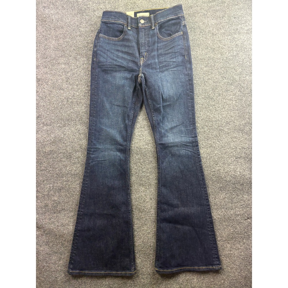 AE77 High-Rise Flare Jeans Women 2 Dark Wash Denim Indigo Stretch